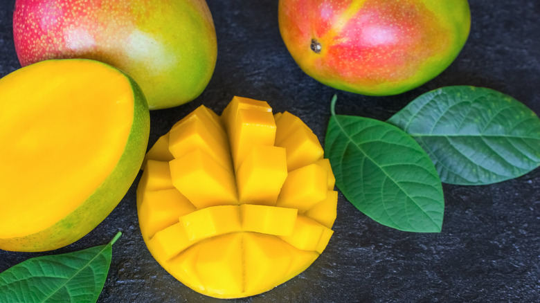 selection of ripe mangoes