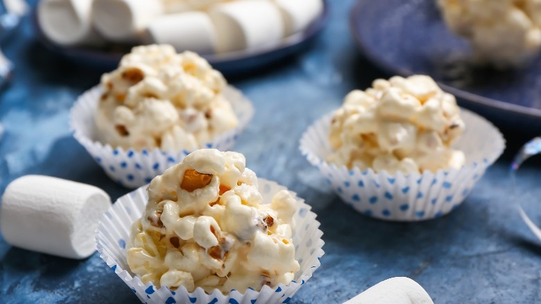 popcorn and marshmallows