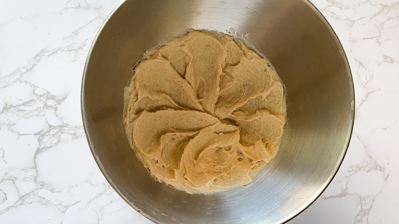 wet ingredients in a bowl 