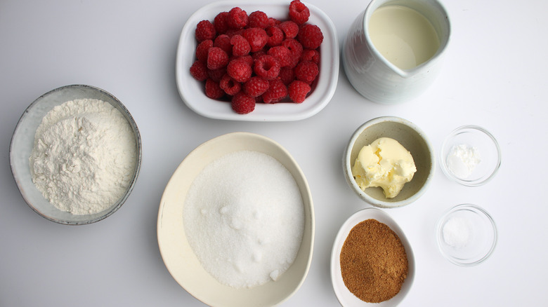 Raspberry cobbler ingredients 