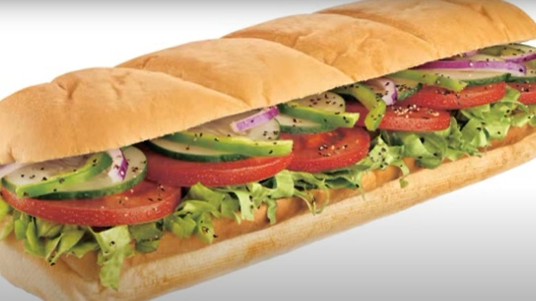 Subway's veggie delight sandwich