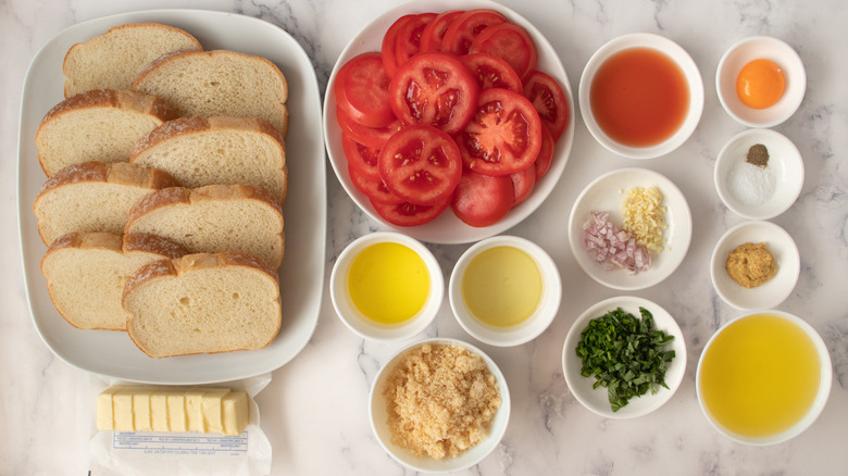 Southern tomato sandwich ingredients