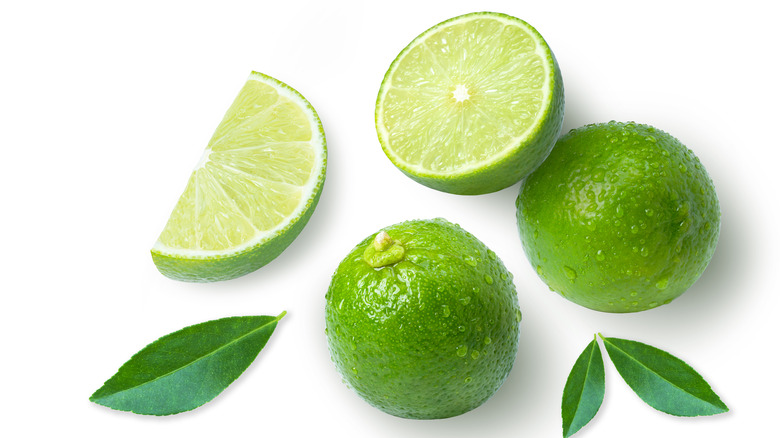 Limes on a table