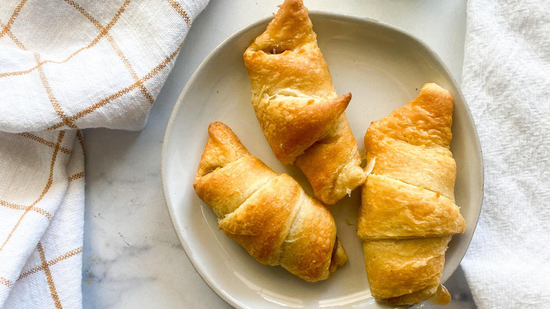 sweet potato crescent rolls plate