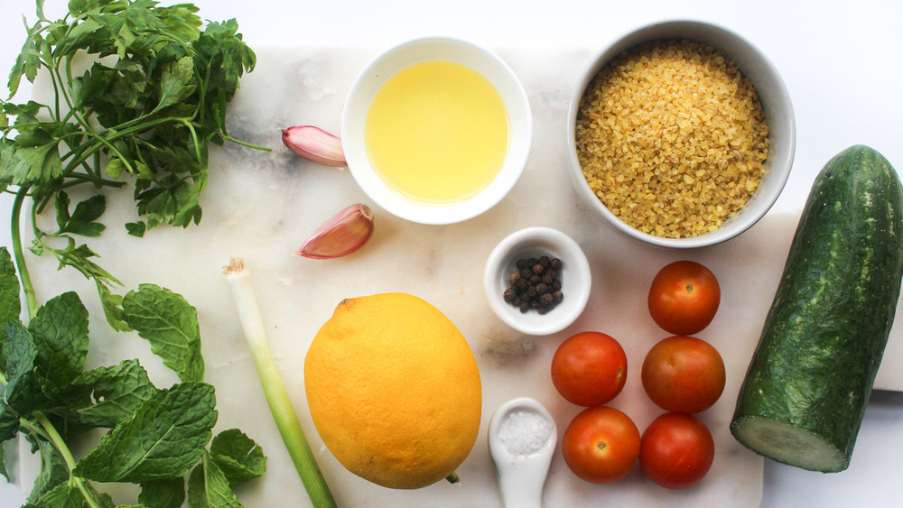 ingredients for tabbouleh