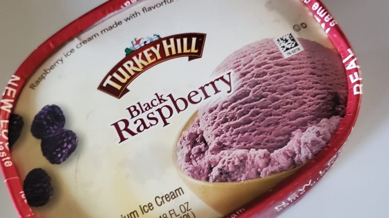 Turkey Hill black raspberry ice cream