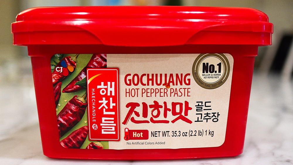 Korean condiment gochujang for bibimbap