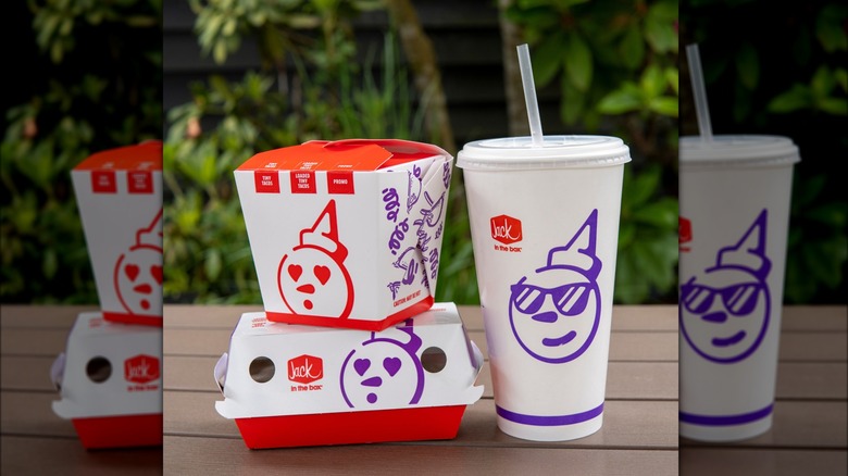 Jack In The Box food and drink cartons