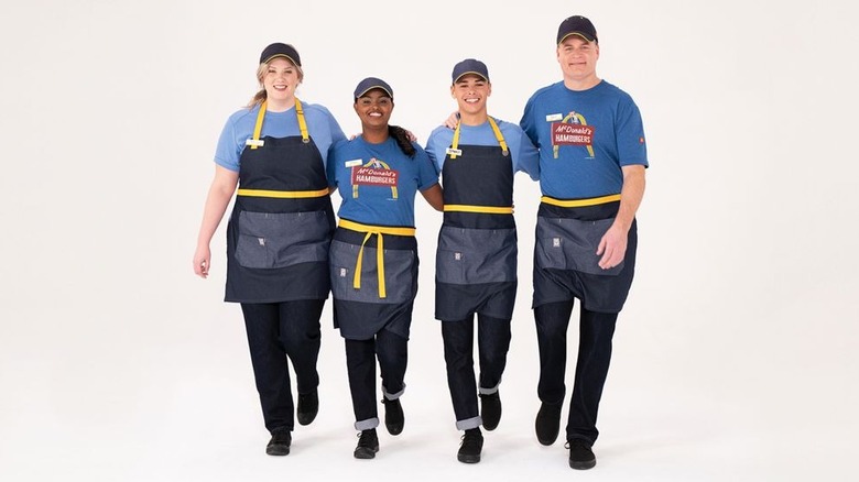 McDonald's workers in uniform