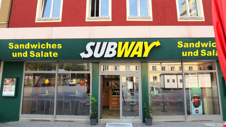 German Subway restaurant exterior