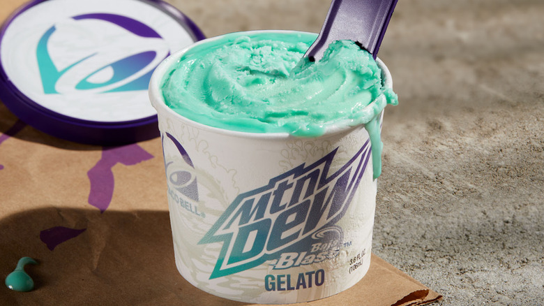 Baja Blast flavored gelato