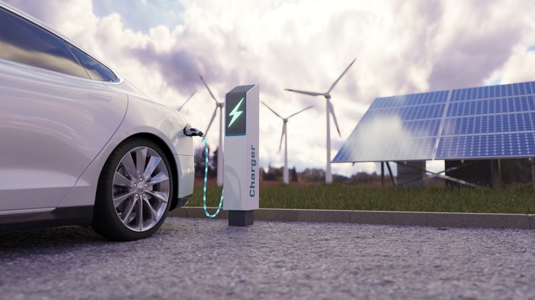 Car charging station and renewable energies