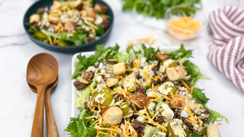 salad with beef and pickles