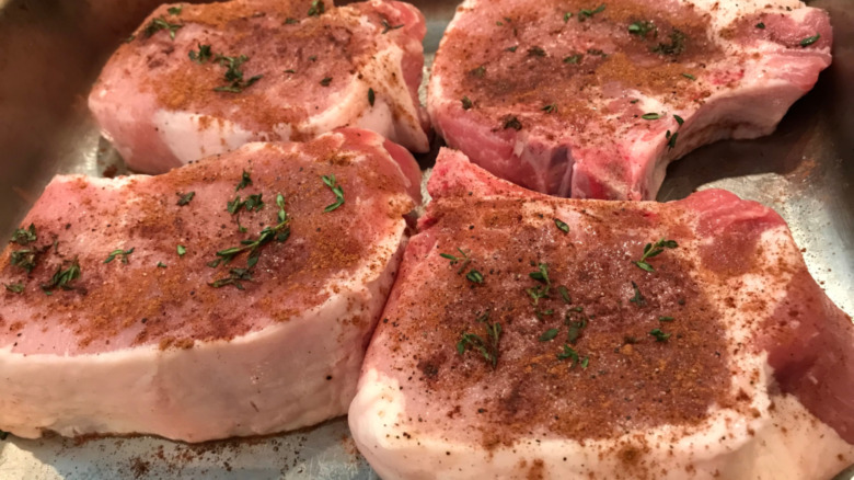 seasoned pork chops