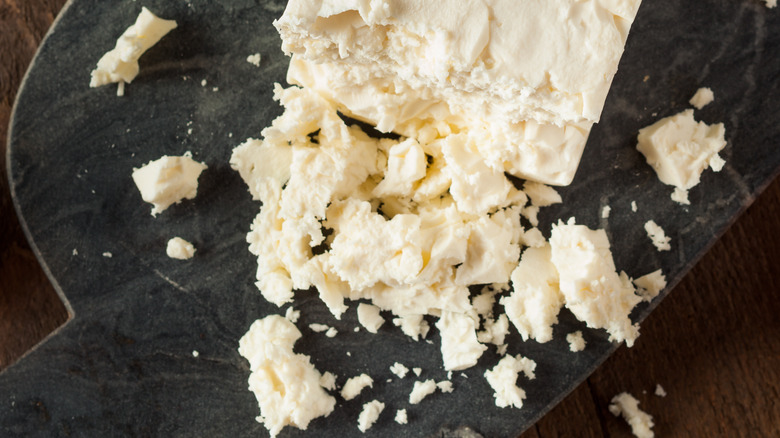 crumbly cheese board