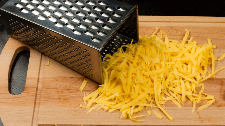 grated cheese board grater