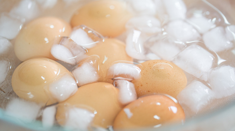 egg ice water bath