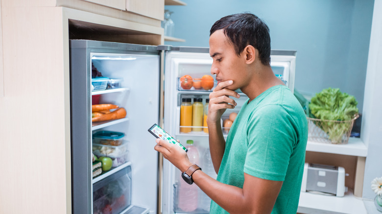 looking in the freezer