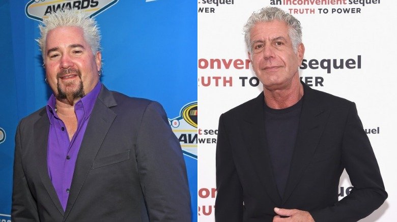 Guy Fieri and Anthony Bourdain