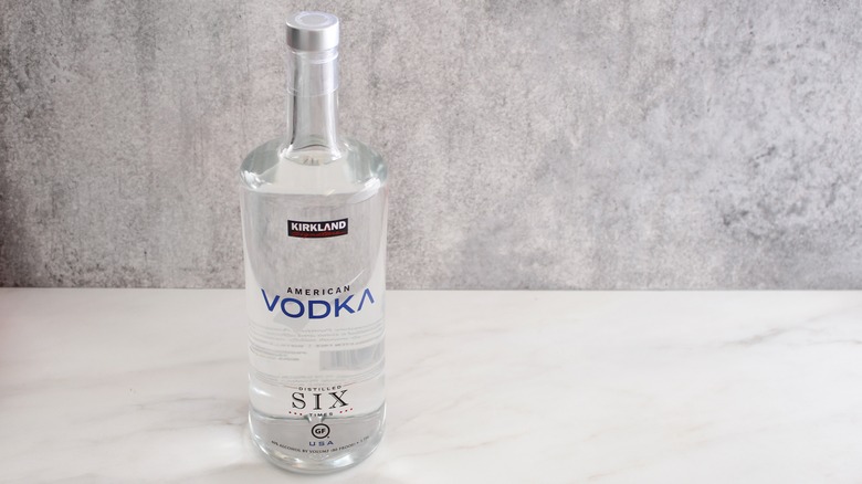 Kirkland American vodka bottle