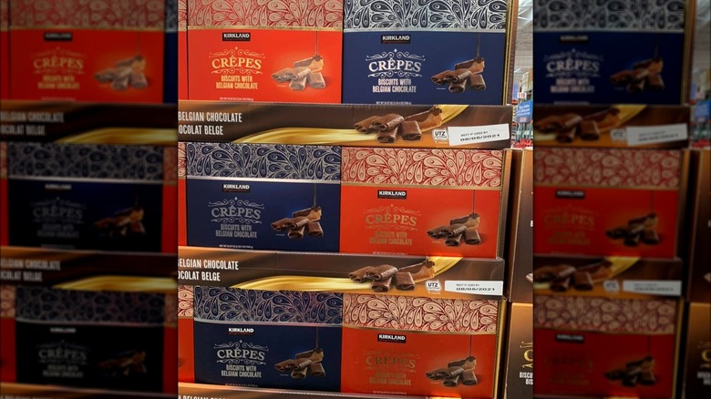 boxes of Kirkland crêpes 