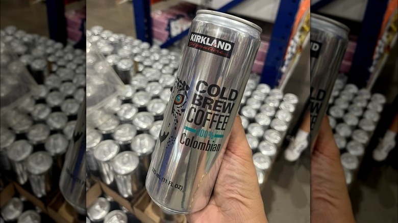 can of Kirkland cold brew