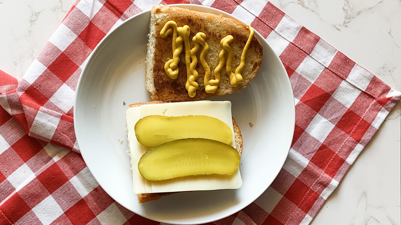 Assembling a Cuban sandwich