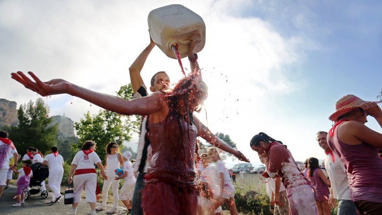 wine fight