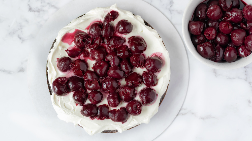 assembling black forest cake recipe