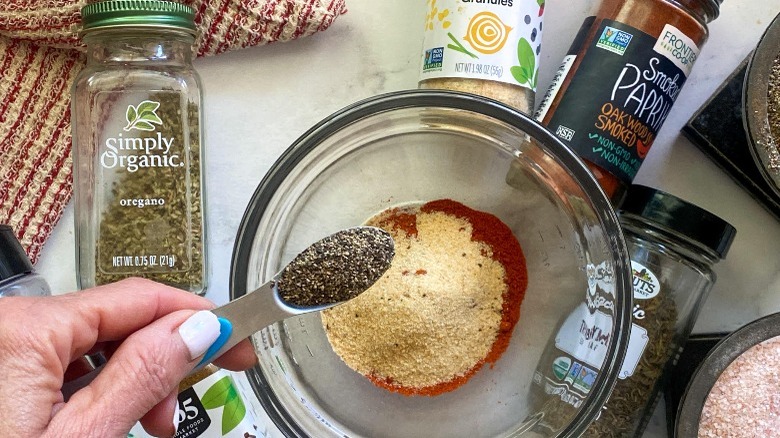 assorted spices in bowl