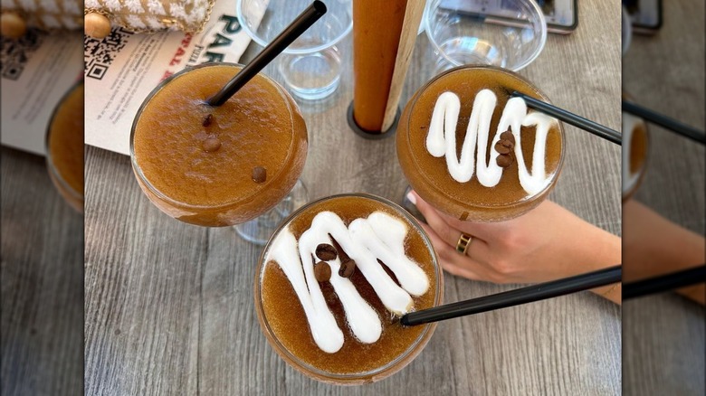 trio of espresso martinis