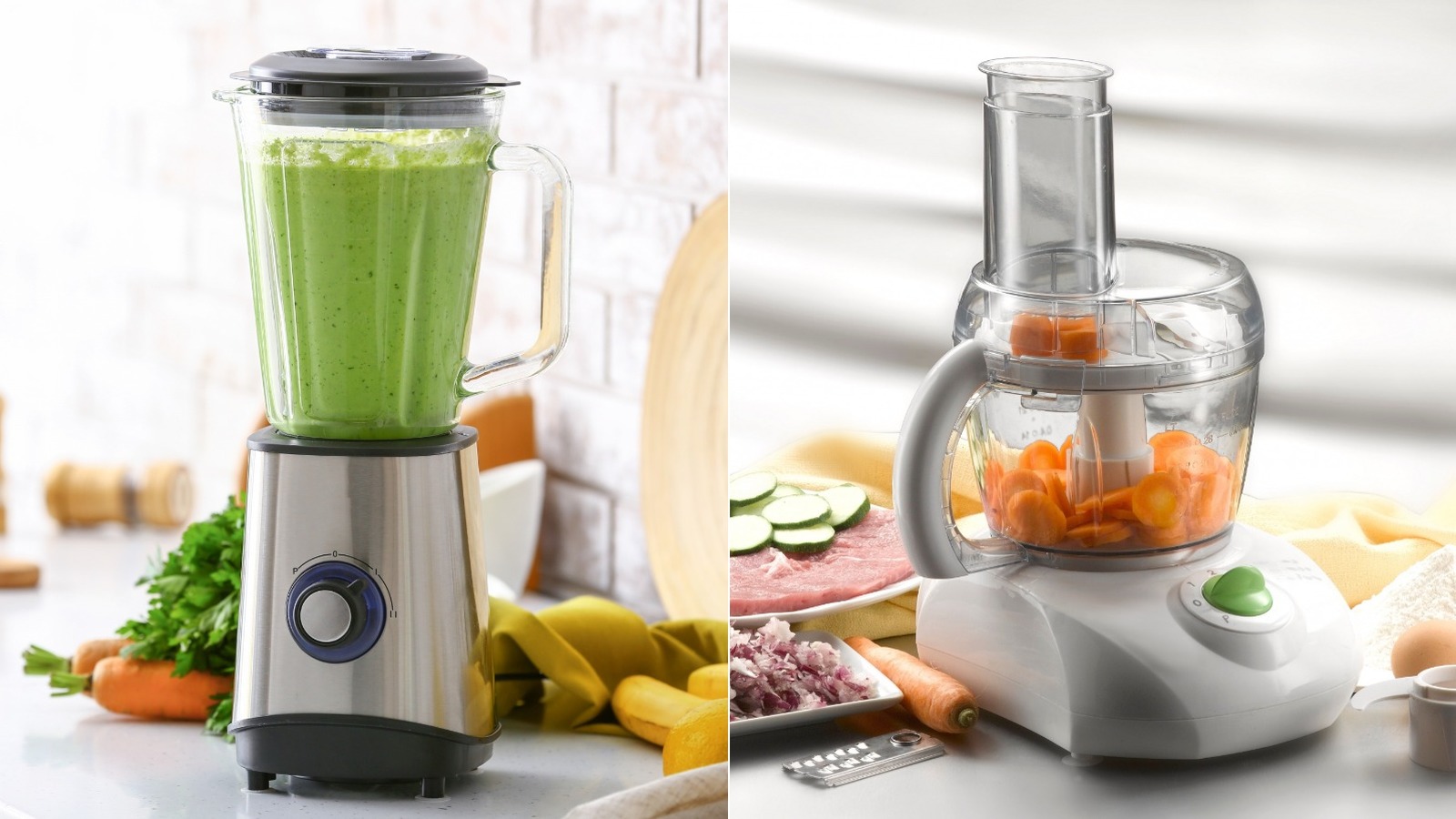 What's the difference between a blender and a food processor?