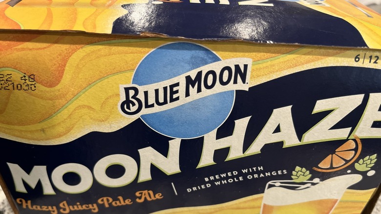 Case of Blue Moon beer