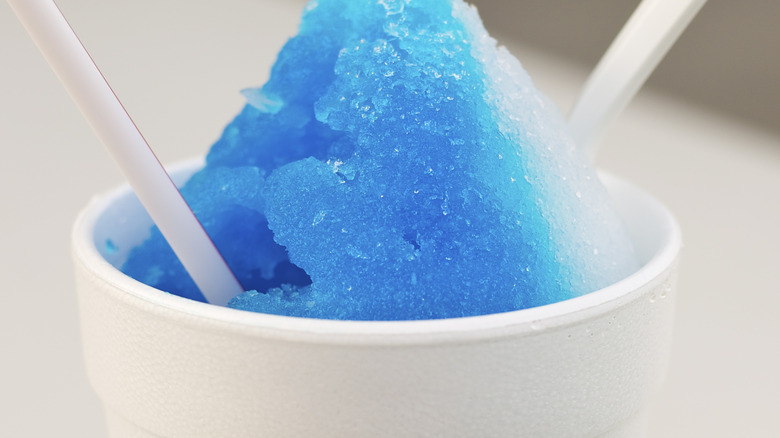 blue raspberry snow cone