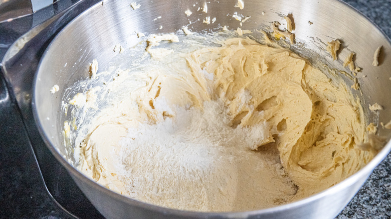 Blueberry Amaretto Cake Recipe batter 