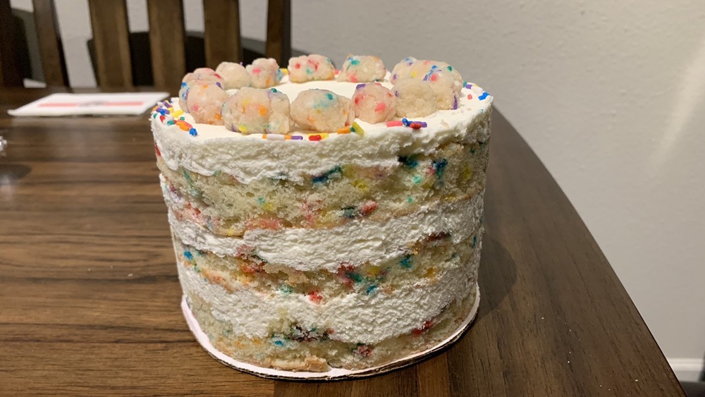 Birthday cake with sprinkles