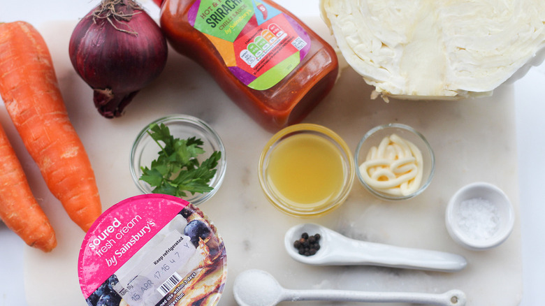 ingredients for coleslaw