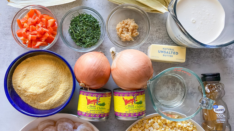 ingredients for shrimp tamales