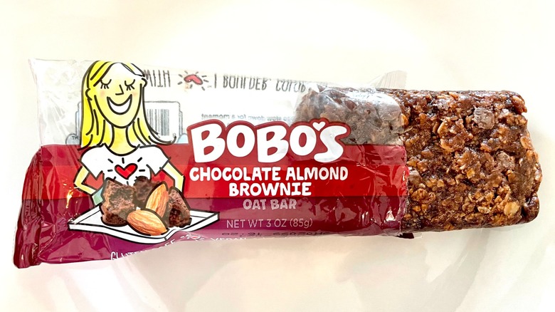 Bobo's chocolate almond brownie oat bar