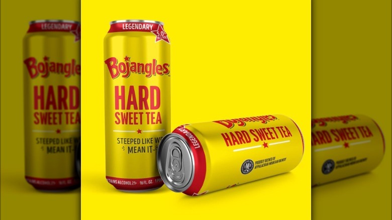 Two cans of Bojangles Hard Sweet Tea