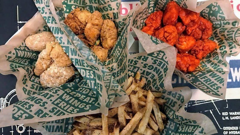 Wingstop wings and fries