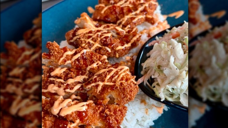 chicken katsu on rice