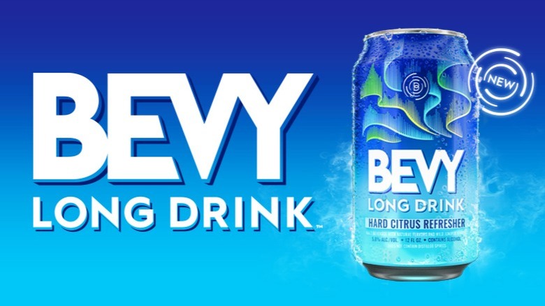 bevy long drink hard citrus refresher can