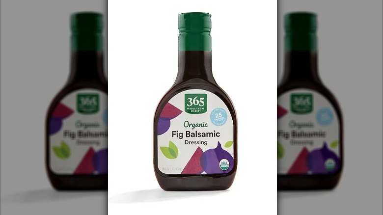 Bottle of Whole Foods Organic Fig Balsamic Dressing