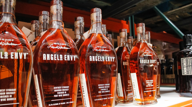 Bottles of Angel's Envy Kentucky Straight Bourbon