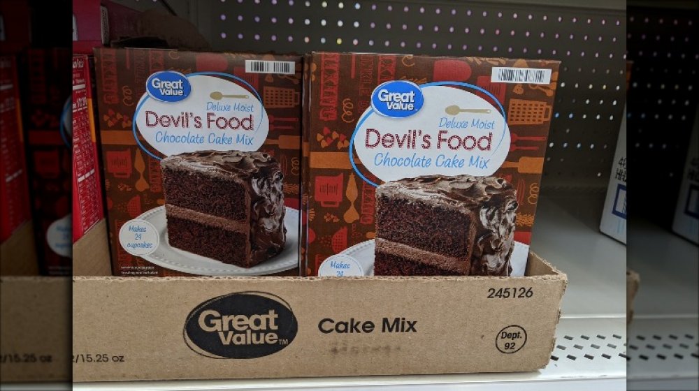 Walmart Great Value Devil's Food chocolate cake mix 