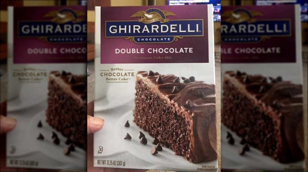  Ghirardelli Double Chocolate cake mix 