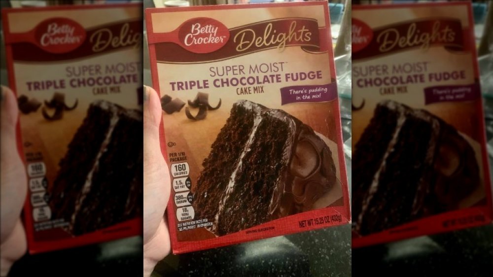 Betty Crocker Triple Chocolate Fudge cake mix 