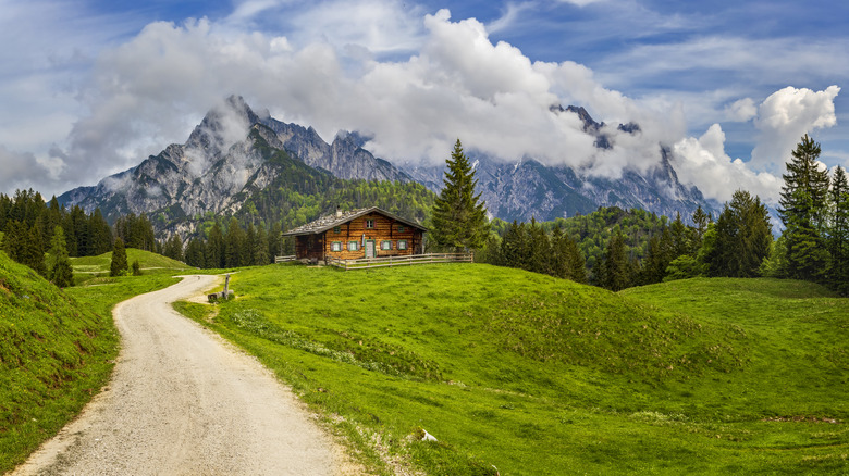 Cottage in mountains