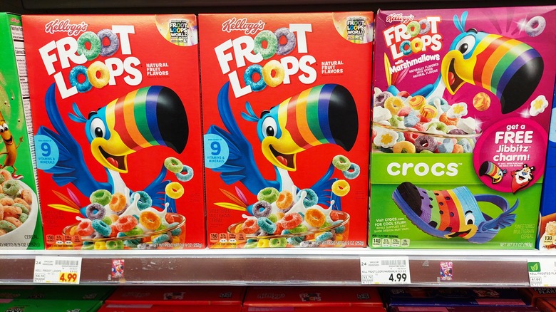 boxes of Froot Loops 